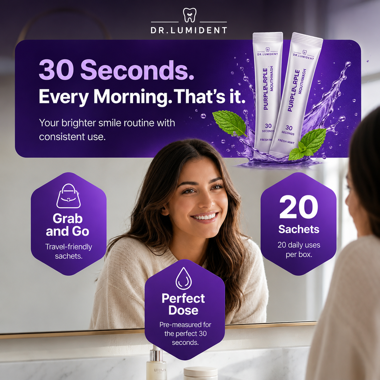 Dr. Lumident Purple Mouthwash