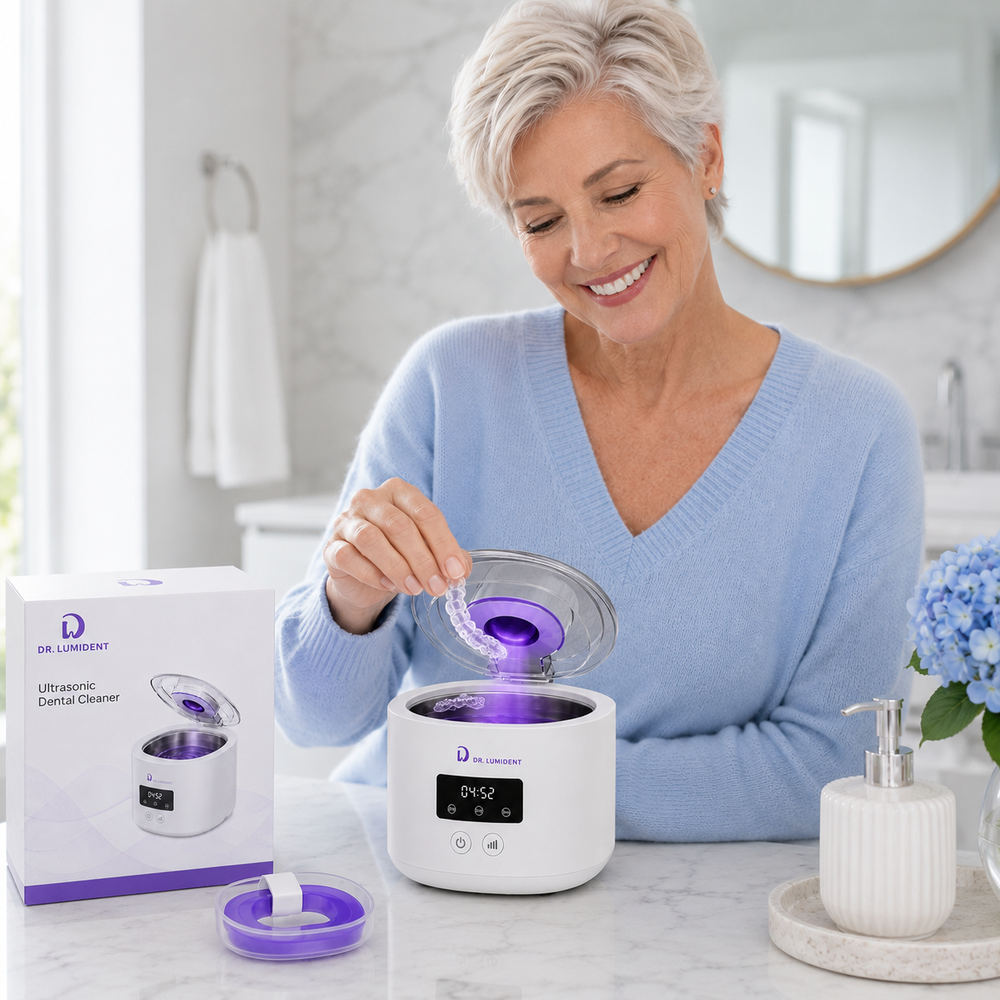 Dr. Lumident SonicClean Ultrasonic Dental Appliance Cleaner