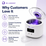 Dr. Lumident SonicClean Ultrasonic Dental Appliance Cleaner