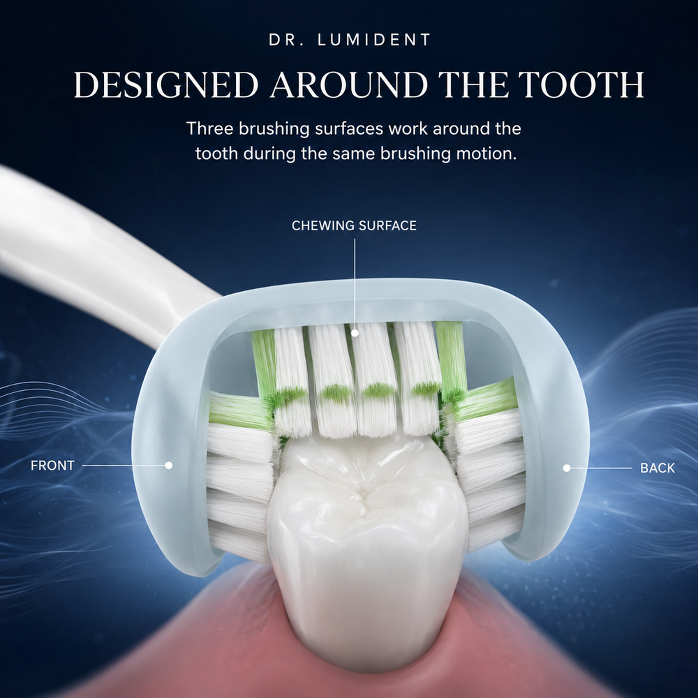 Dr. Lumident TriSonic 3-Sided Sonic Toothbrush