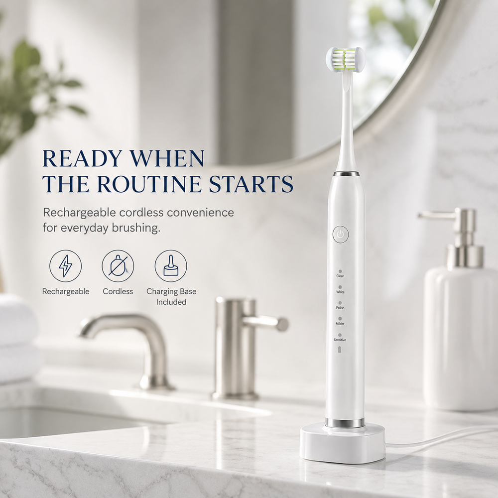Dr. Lumident TriSonic 3-Sided Sonic Toothbrush