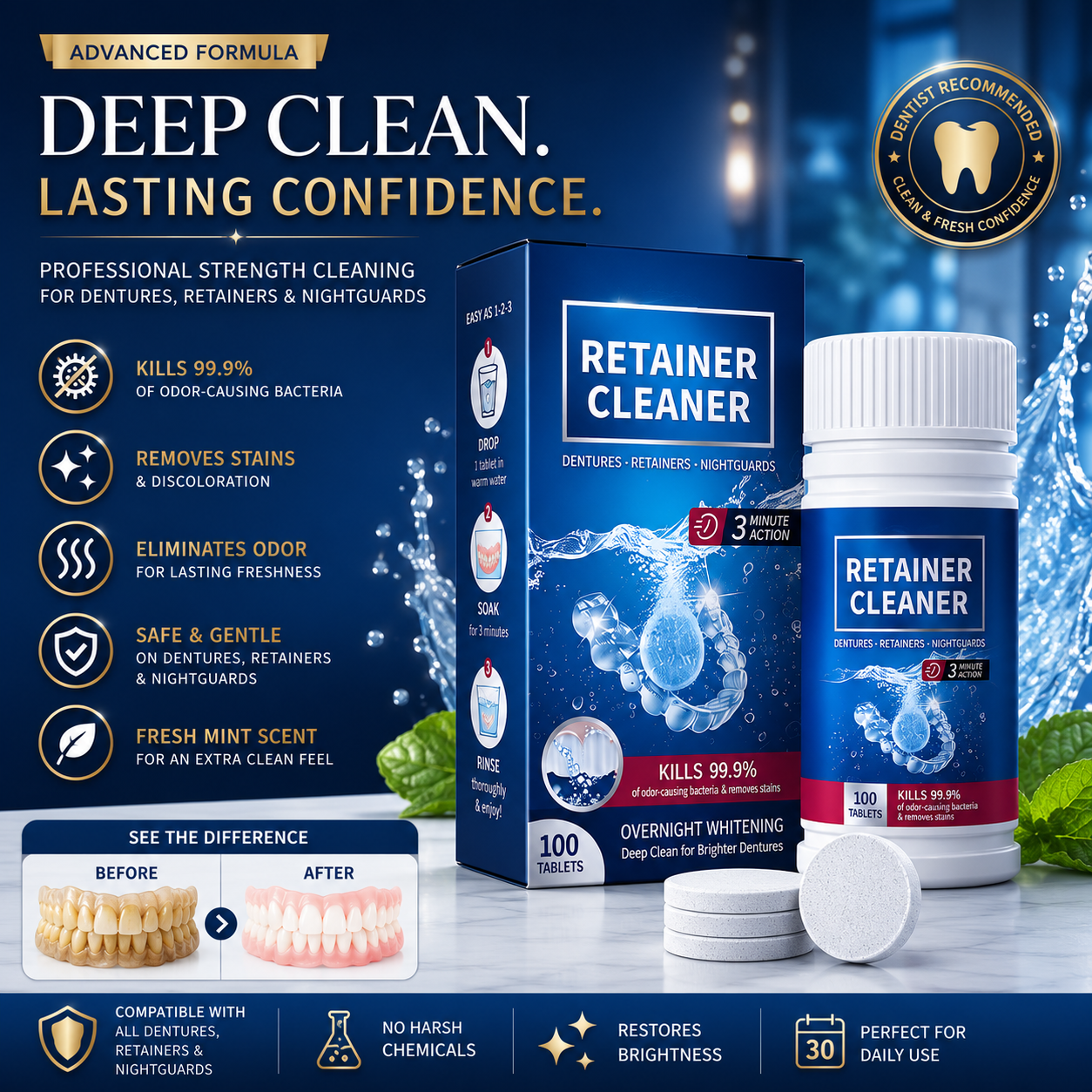 Dr Lumident Dentures Cleaner
