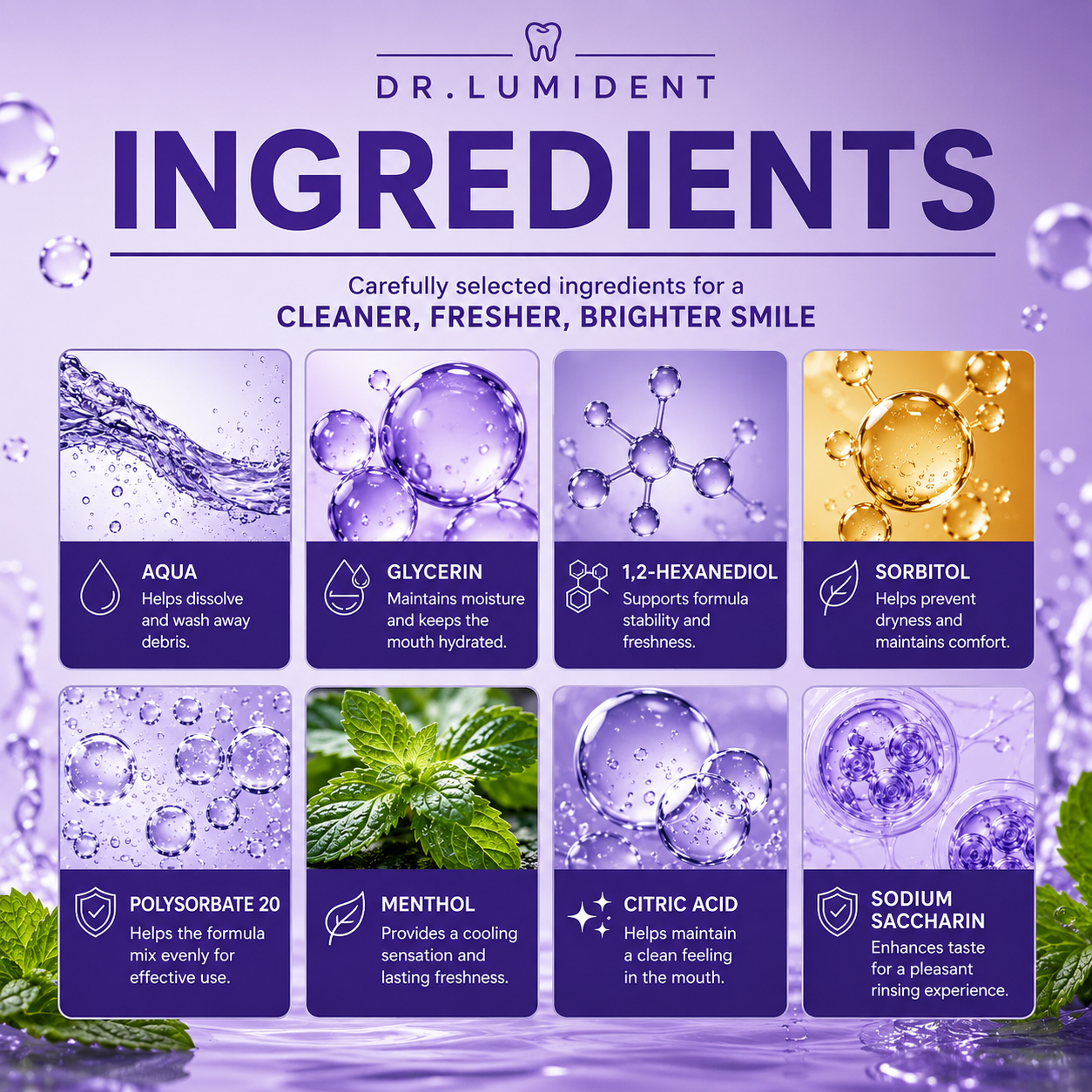 Dr. Lumident Purple Mouthwash